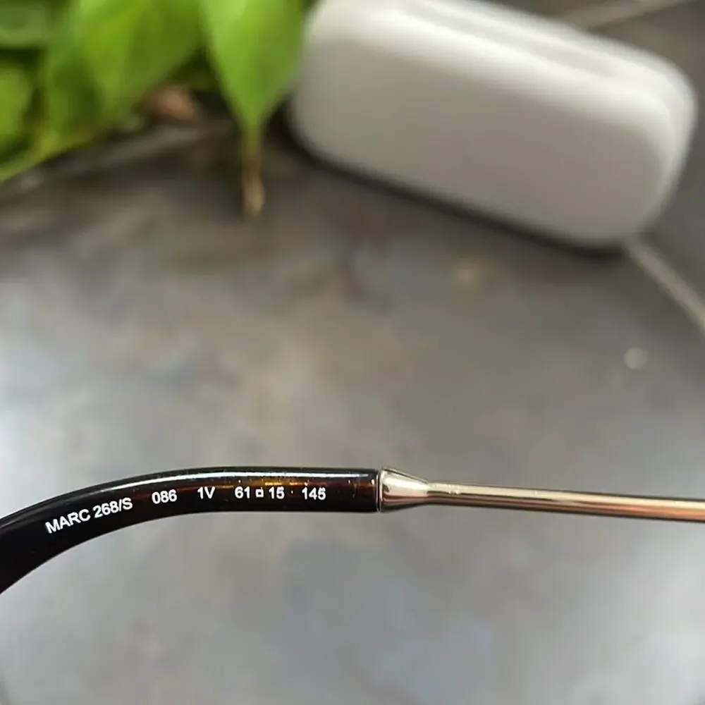 Marc Jacobs‎ Gold Metal Gradient Pilot 61mm Sunglasses